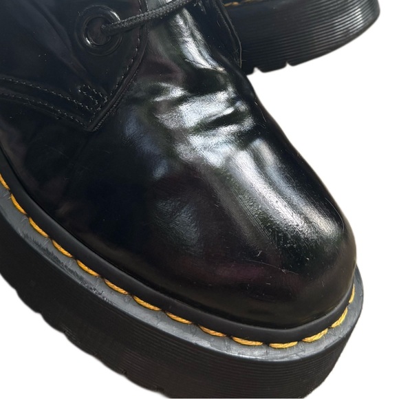 DR. MARTENS Holly Black Patent
Leather Platform Lace-Up Oxfords - Picture 15 of 17